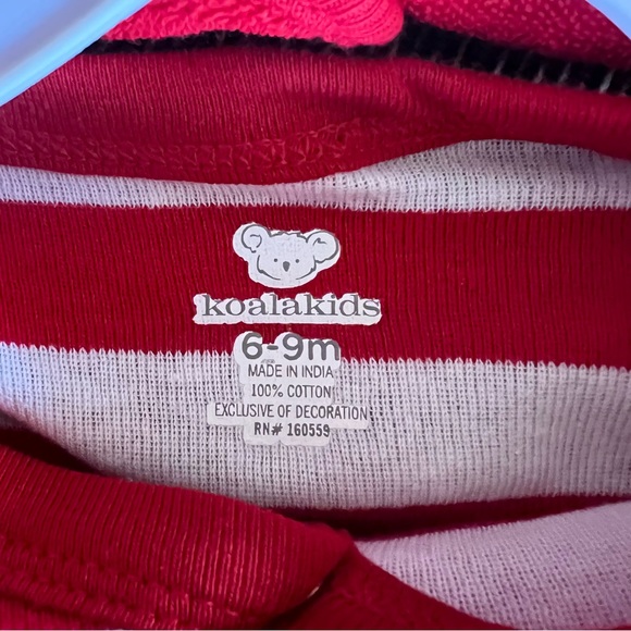 ⬇️Koalakids NWT 2Pc Boys/Girls My First Christmas Size 6-9Mos Color Red, White - Picture 3 of 9